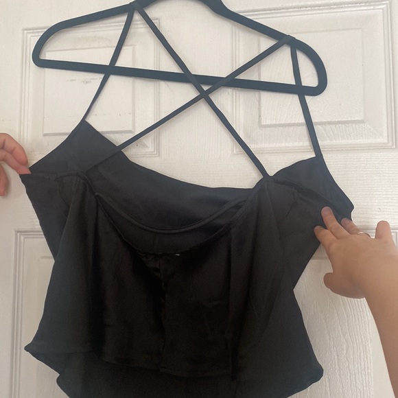 Never worn!! Size XL sexy cross back. Silk - Picture 2 of 3